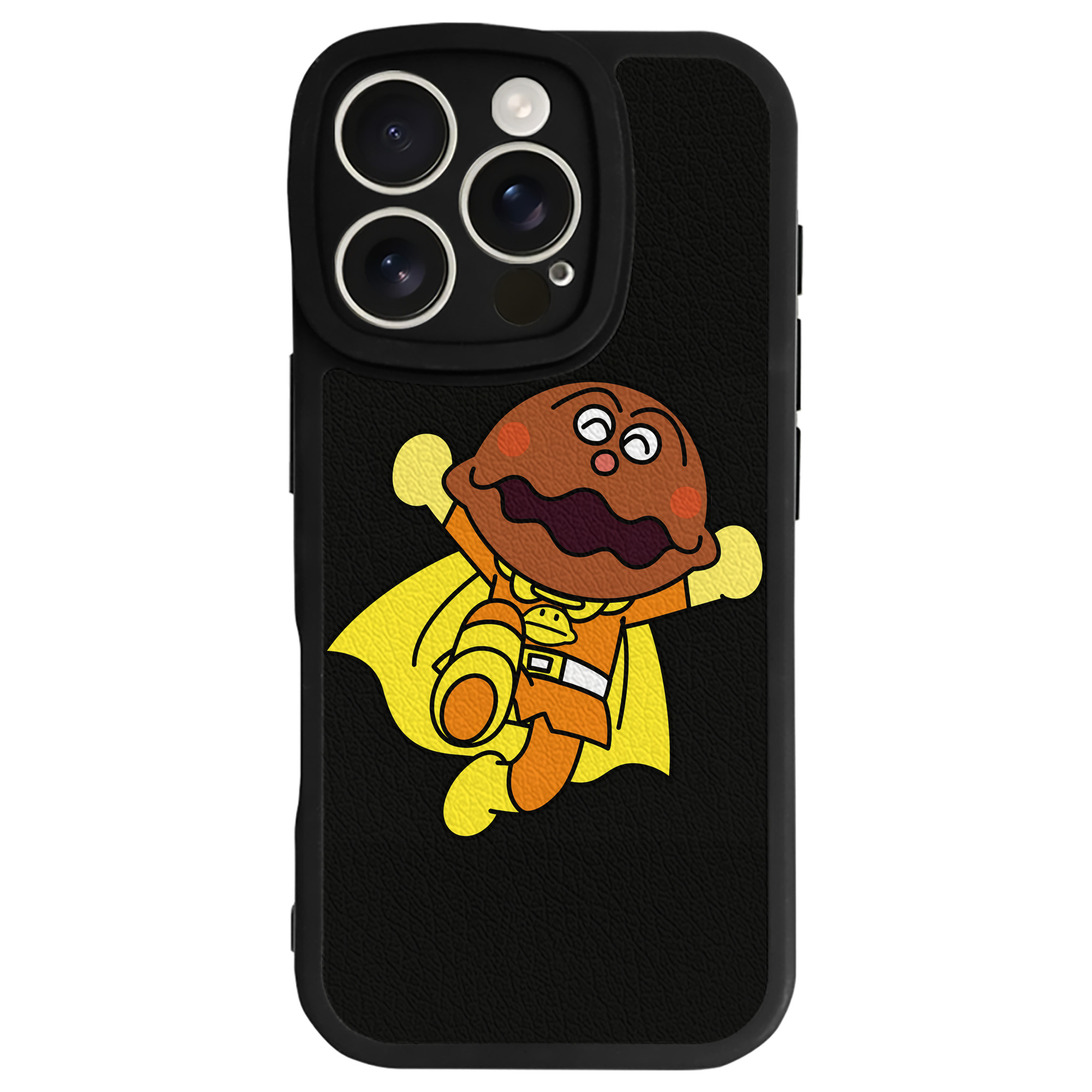 （画像用） アンパンマン Anpanman 【iPhone 16シリーズ対応】シリコンスマホケース（レザー調） 材質：シリコン